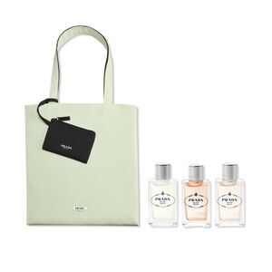 Prada Tote Bag with Mini Pouch and Fragrance Set